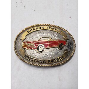 8782 Sharon Temple Mustang Patrol Creative Casting Inc. Denison 1995 Belt Buckle